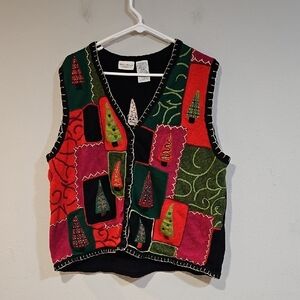 White Stag Christmas Tree Vest